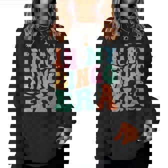 In My Bingo Era Retro Groovy Women Sweatshirt | Mazezy