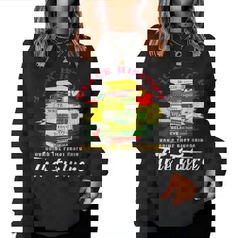 Black Hbcu Educated Melanated Black History Month Women Sweatshirt - Thegiftio