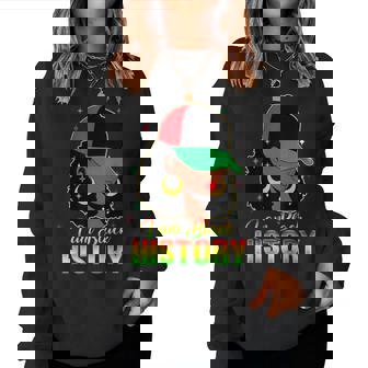 I Am Black History Month Loc'd Girl Black Celebration Women Sweatshirt - Thegiftio UK