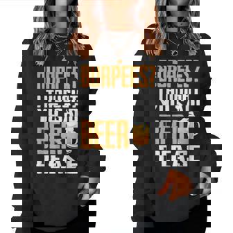 Burpees Sports And Beer Pub Fans Regalo Sudadera Mujer - Regaloses