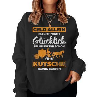 Carriage Make Happy Horse Carriage Coach Sweatshirt Frauen - Geschenkecke