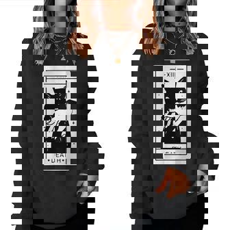 Carte Tarot Chat Noir Sweat-shirt pour femme - Cadeauxyz
