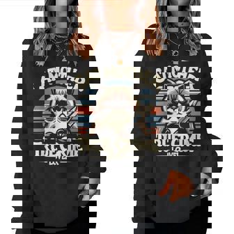 Cat Mother True Crime Lover Retro True Crime And Cats Sudadera Mujer - Regaloses
