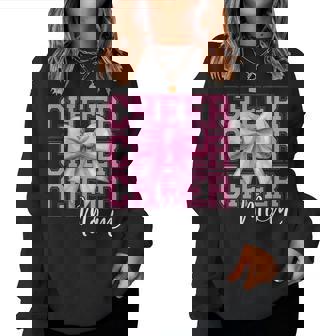 Cheer Mom Cheerleader Coquette Bow Mom Women Sweatshirt - Thegiftio