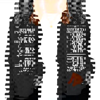 Christian Math 1 Cross 3 Nails 4 Given Women Sweatshirt - Thegiftio