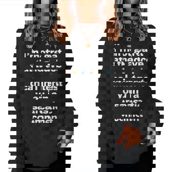 Citation Amusante I'm Not Great At The Advice Sweat-shirt pour femme - Cadeauxyz