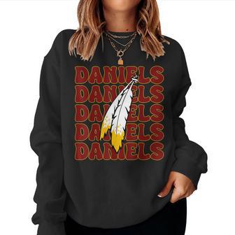 Commanders Quarterback Text Name Style Groovy Women Sweatshirt - Thegiftio UK
