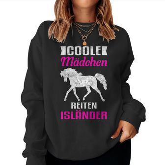 Cool Girls Riding Icelandic Horse Sweatshirt Frauen - Geschenkecke