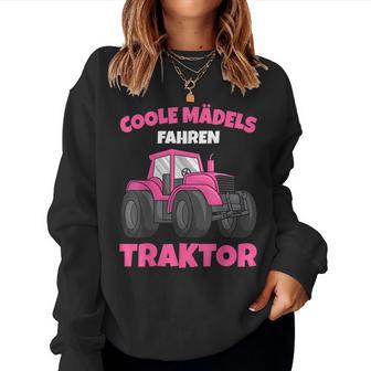 Coole Mädels Driving Tractor Children's Girls' Sweatshirt Frauen - Geschenkecke