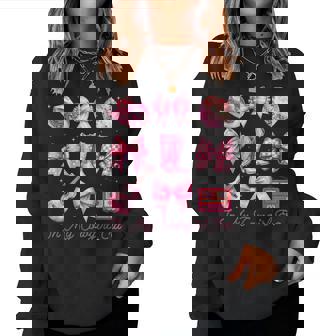 Coquette In My Cowgirl Era Groovy Western Cowgirl Women Sweatshirt - Seseable