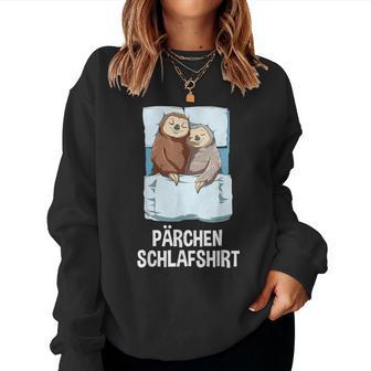 Couple Sleep Sloth Couple Sweatshirt Frauen - Geschenkecke