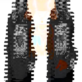 Cowgirl Black Cowgirl Queen African American Women Sweatshirt - Monsterry