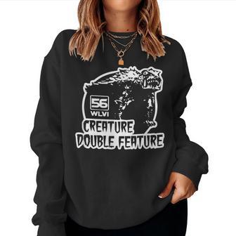 Creature Double Feature Retro 1970S & Vintage Women Sweatshirt - Thegiftio UK