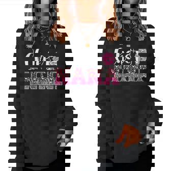 Cute Cheer Nana Of A Cheerleader Nana Grandma Women Sweatshirt | Mazezy