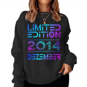 December 2014 Boy Girl 9Th Birthday Limited Edition Sweatshirt Frauen - Geschenkecke