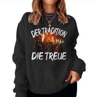 Demon Man Woman Child Bartl Costume Saying Krampus Tradition Sweatshirt Frauen - Geschenkecke