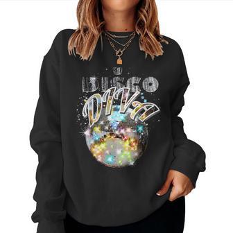 Disco Ball Disco Diva Queen 70S Retrointage Dancing Sweatshirt Frauen - Geschenkecke