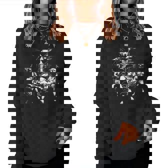 Divertida Banda De Rock Para Perros Y Música Heavy Metal Cuello Sudadera Mujer - Regaloses