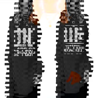 Done Finish End Chemo God Good Cancer Men Women Sweatshirt | Mazezy