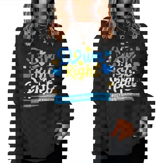 Down Right Perfect World Down Syndrome Awareness Boys Girls Women Sweatshirt - Thegiftio UK