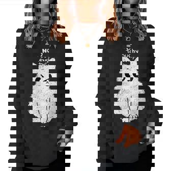 Drôle Chat Pas Toucher Hommes S Enfants Chats No Touchy Sweat-shirt pour femme - Cadeauxyz