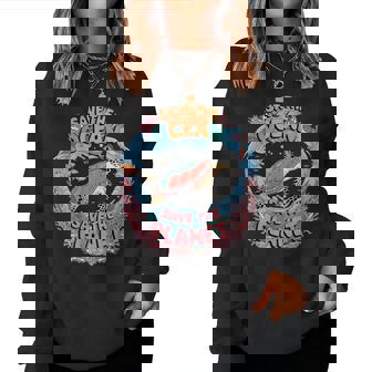 Earth Day Sea Turtle World Save The Ocean Save The Planet Sudadera Mujer - Regaloses