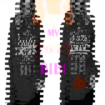 My Favorite People Call Me Bibi For Mothers Women Women Sweatshirt - Seseable