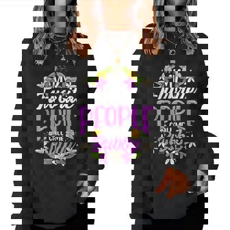 My Favorite People Call Me Bubby Floral Women Sweatshirt - Seseable