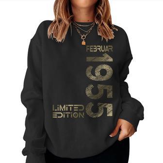 February 1955 Man Woman 70Th Birthday Limited Edition Sweatshirt Frauen - Geschenkecke