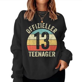 Finally 13Th Birthday Boy Girl Official Nager S Sweatshirt Frauen - Geschenkecke