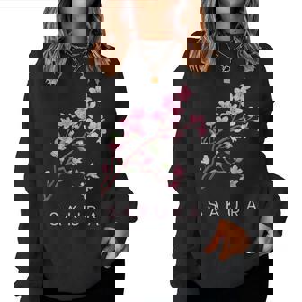 Floral Printanier Avec Fleurs De Cerisier Japonais Sakura Sweat-shirt pour femme - Cadeauxyz