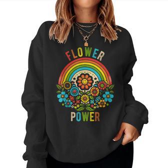 Flower Power Retro Nature Nostalgiaintage Outdoor Power Sweatshirt Frauen - Geschenkecke