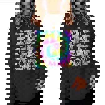 Girl Tie Dye This Girl Glows 80'S 90'S Women Sweatshirt - Seseable