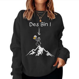 Hiking Beer Des Bin I Mountains Alps Outdoor S Sweatshirt Frauen - Geschenkecke