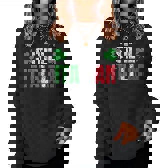 Still Italian St Patrick's Day Shamrocks For Women Women Sweatshirt | Mazezy