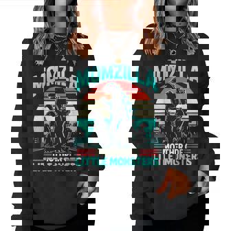 Momzilla Mother Of Little Monsters Momzilla Women Sweatshirt | Mazezy