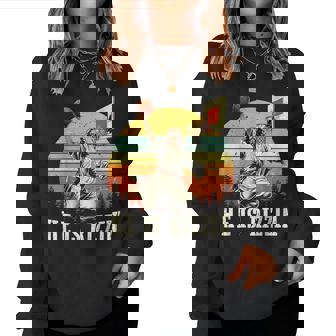 He Is Rizzin' Jesus Playing Basketball Christian Women Sweatshirt | Seseable CA