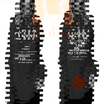 Gemma Definition Gemma Grandma Gemma Grandmother Women Sweatshirt | Mazezy