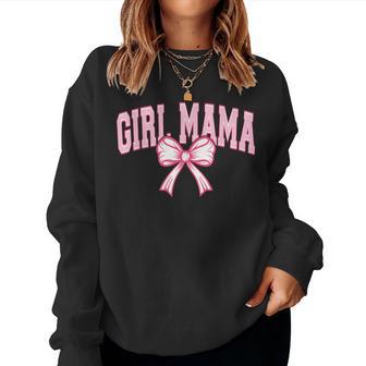 Girl Mama Mommy Coquette Bow Happy Mother's Day Mom Life Women Sweatshirt - Thegiftio UK