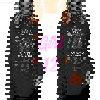 This Girl Is Official 12 Age Birthday Girls Old Years Sudadera Mujer - Regaloses