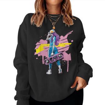 Graffiti Boombox Girls' Hip Hop Sweatshirt Frauen - Geschenkecke