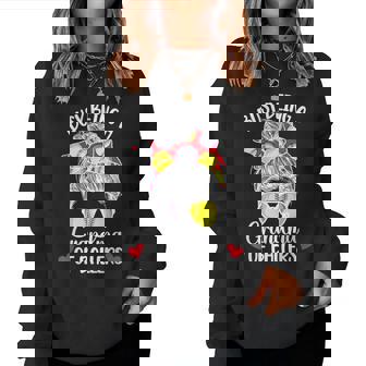 Grandma Of Ballers Softball Baseball Grandma Women Sweatshirt | Mazezy