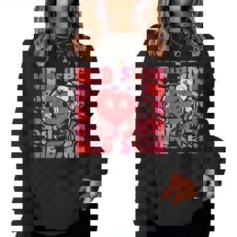 Groovy Med Surg Valentines Day Nurse Women Sweatshirt | Seseable CA