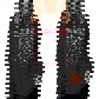Groovy Radiate Love Valentine X-Ray Tech Radiology Rad Tech Women Sweatshirt - Seseable