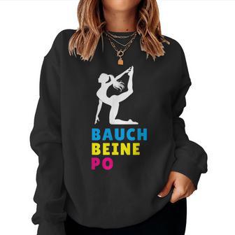 Gymnastics Outfit For Sports Workout Belly Legs Butt Sweatshirt Frauen - Geschenkecke