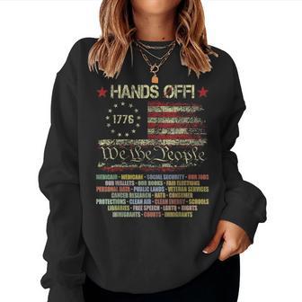 Hands Off Protest Women Women Sweatshirt - Thegiftio UK
