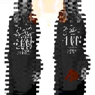 Hello Eleven Est 2014 11Th Birthday Girl 11-Year-Old Women Sweatshirt - Thegiftio UK