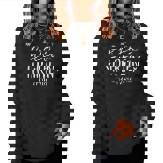 Hello Thirn Est 2012 13Th Birthday Girl 13-Year-Old Women Sweatshirt - Thegiftio UK