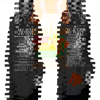 Honoring Past Inspiring Future Black History Month Men Women Sweatshirt | Mazezy