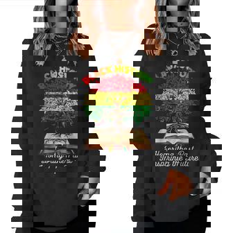 Honoring Past Inspiring Future Black History Month Women Women Sweatshirt - Thegiftio UK